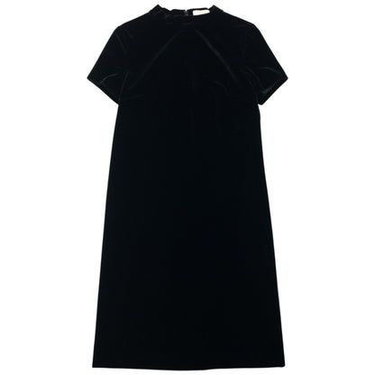 Vintage 90s Balenciaga La Mode Velvet Dress Womens Size S