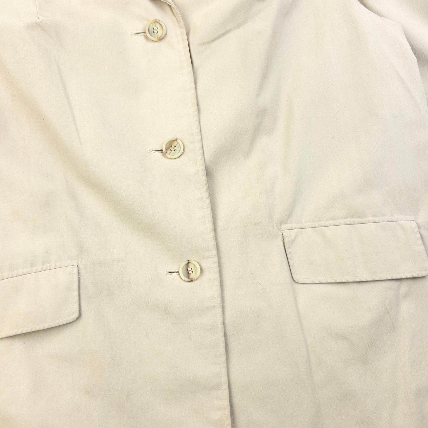 Vintage 80s Burberry Commuter II Trench Jacket Womens Size XL
