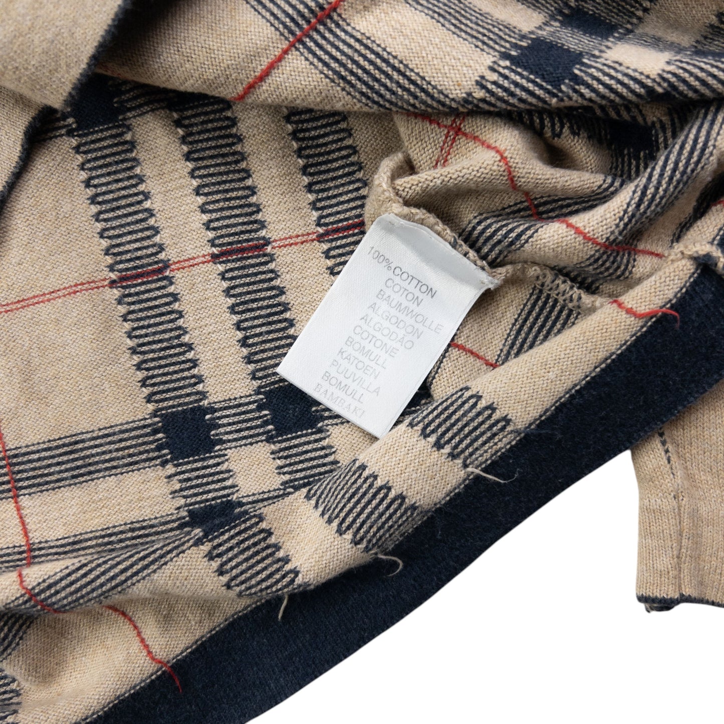 Vintage 2000s Burberry Nova Check Jumper Size M