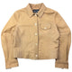 Vintage 2000s Armani Jeans Button Up Leather Jacket Womens Size M