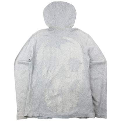 Vintage 2000s Comme Des Garçons HOMME Zip Up Skull Hoodie Size M
