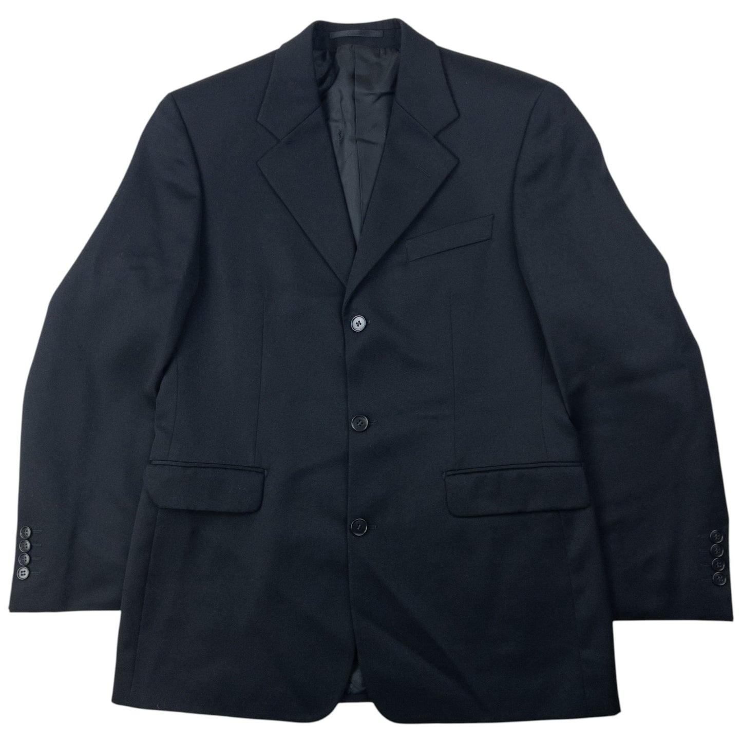 Vintage 90s YSL Yves Saint Laurent Three Piece Wool Suit Set Size M