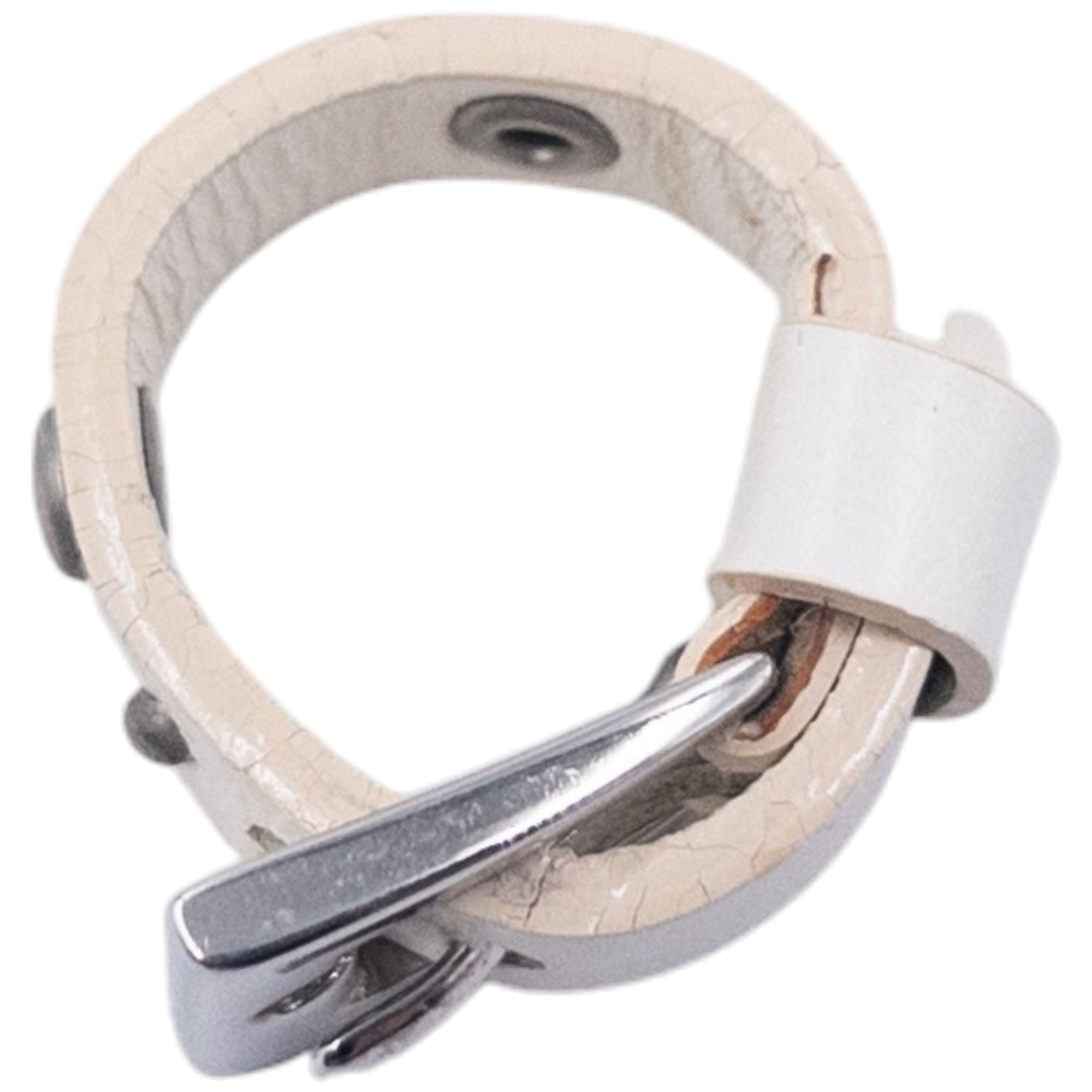 Vintage Dior Leather Buckle Ring