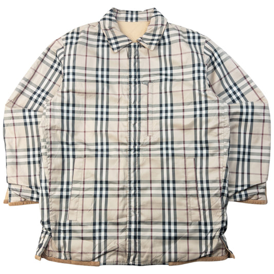 Vintage 2000s Burberry Nova Check Reversible Quilted Jacket Size S
