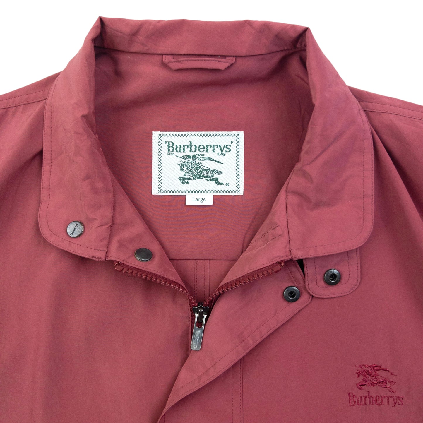 Vintage 90s Burberry Lightweight Zip Up Jacket Size M