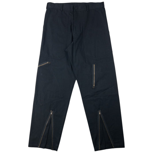 Vintage 2000s Yohji Yamamoto Zip Cuff Trousers Size W36