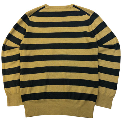 Vintage Burberry Brit Striped Wool Jumper Size XS