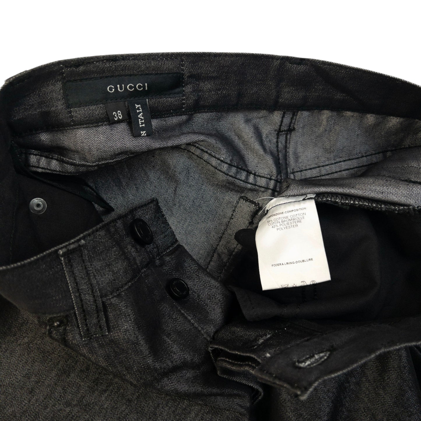Vintage 2000s Gucci By Tom Ford Iridescent Trousers Womens Size W26