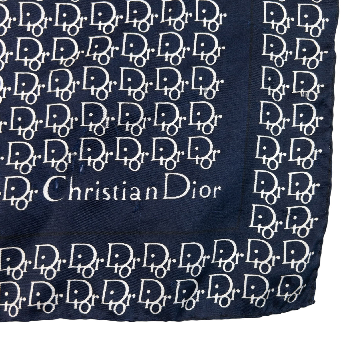 Vintage 90s Dior Monogram Silk Scarf