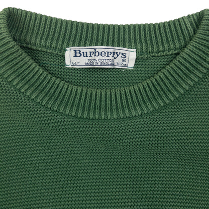 Vintage Burberry Embroidered Knit Jumper Size L
