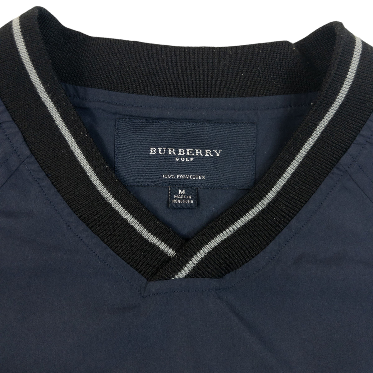 Vintage 2000s Burberry Golf Embroidered Pullover Jacket Size M
