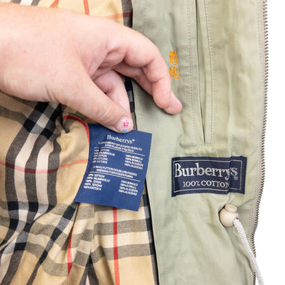 Vintage 90s Burberry Nova Check Lined Jacket Size M