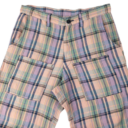 Vintage Yohji Yamamoto Checkered Cropped Linen Trousers Size W33
