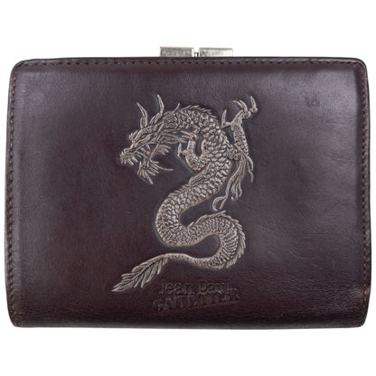 Vintage Jean Paul Gaultier Leather Embossed Dragon Wallet