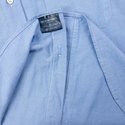Vintage 2000s Burberry Nova Check Cuff Long Sleeve Button Up Shirt Size XL