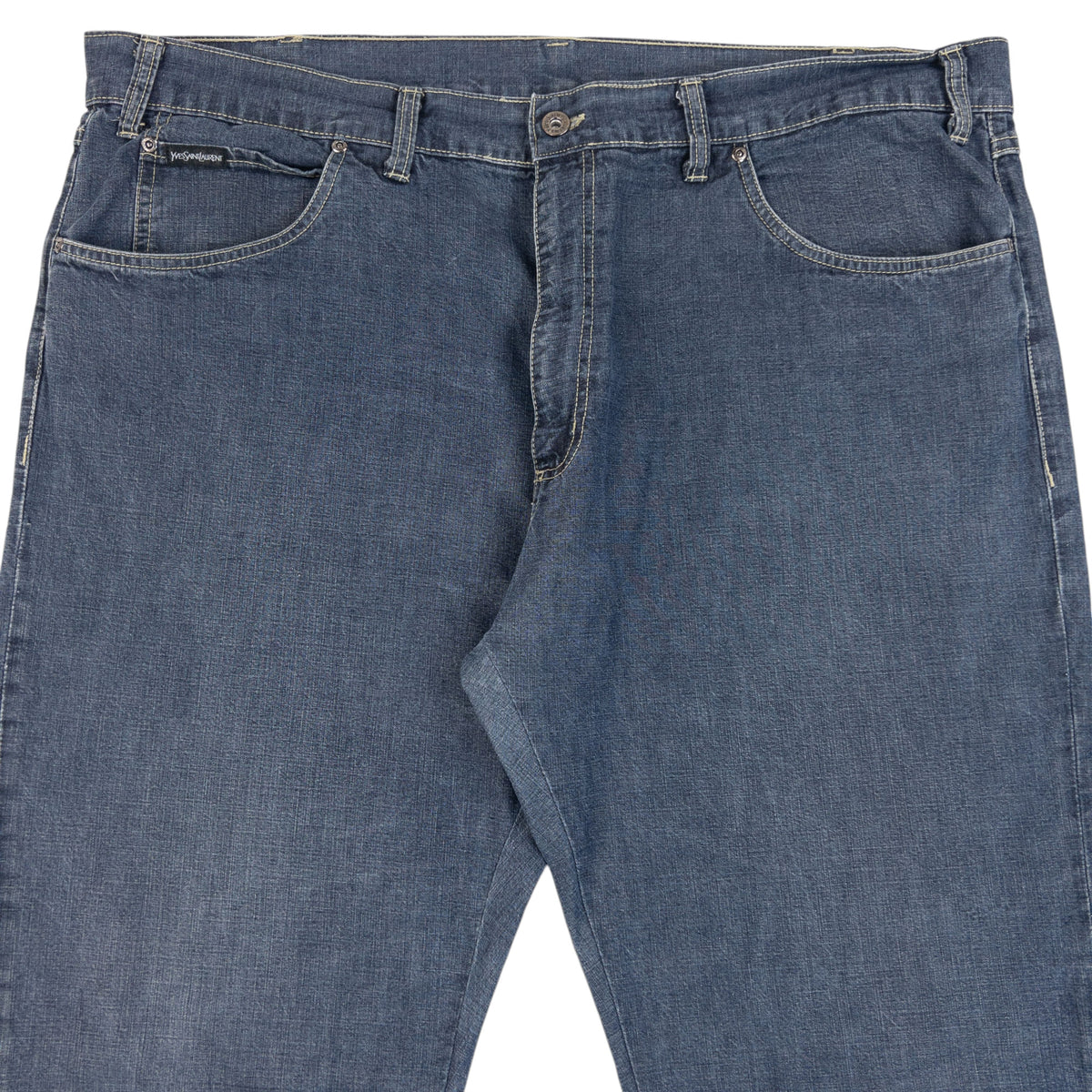 Vintage 2000s YSL Yves Saint Laurent Denim Jeans in blue (cotton), photo 4
