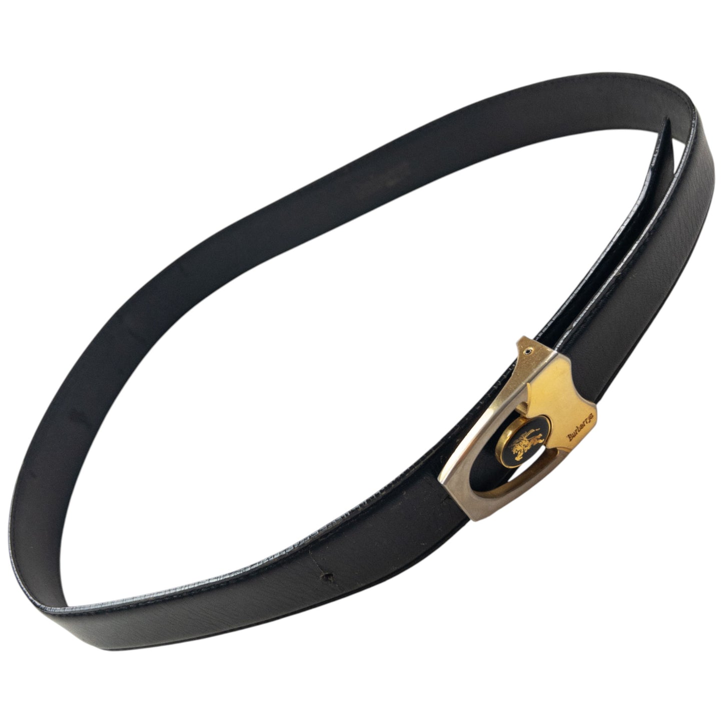 Vintage Burberry Leather Belt Size W30