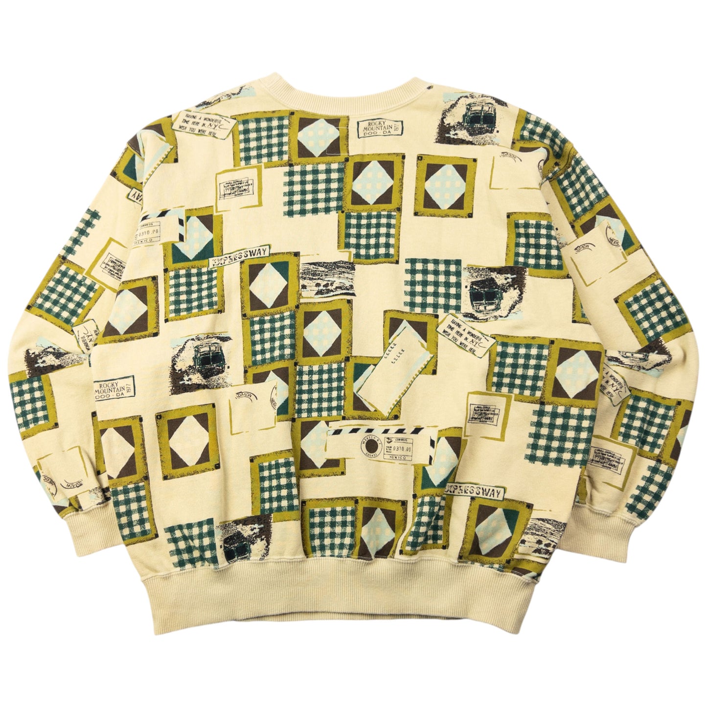 Vintage 90s Hai Sporting Gear By Issey Miyake Pattern Sweatshirt Size S