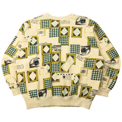 Vintage 90s Hai Sporting Gear By Issey Miyake Pattern Sweatshirt Size S