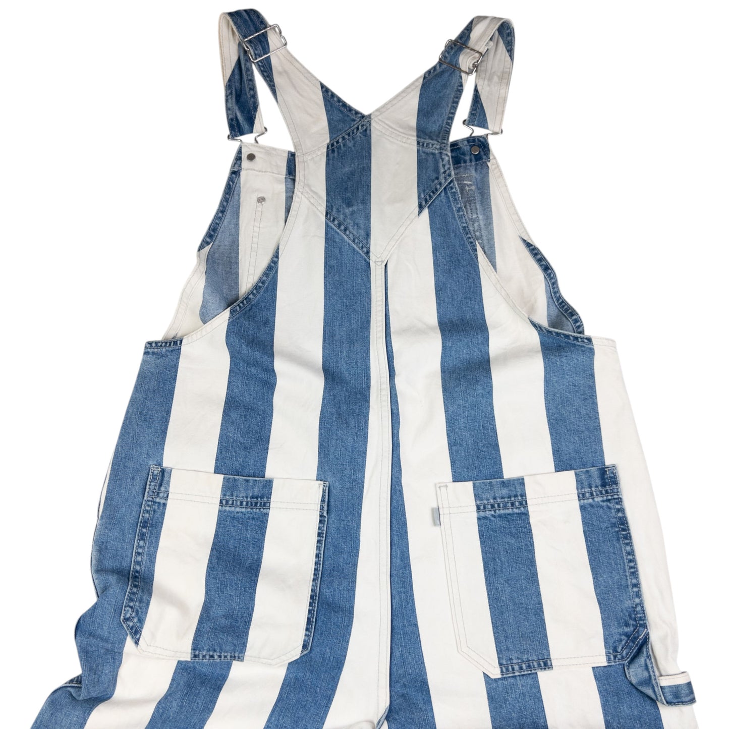 Vintage Levi's Silver Tab Striped Dungarees Size M