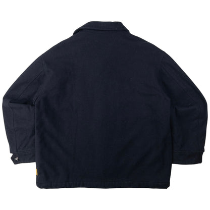 Vintage Armani Jeans Omega Button Up Wool Jacket Size XL
