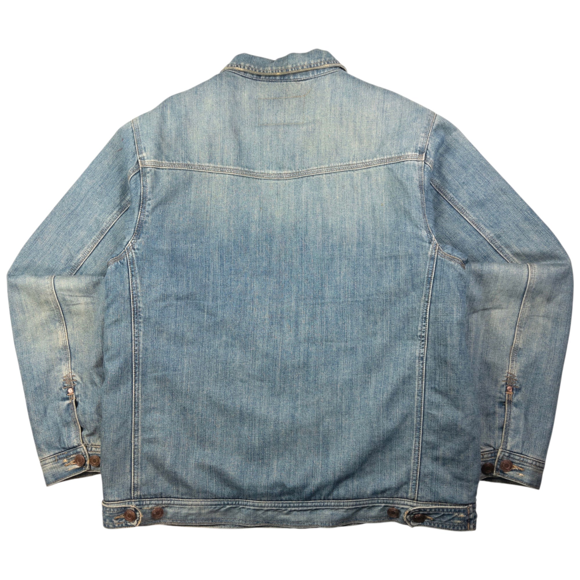 Vintage Oakley Industrial Denim Fur Lined Jacket Size L