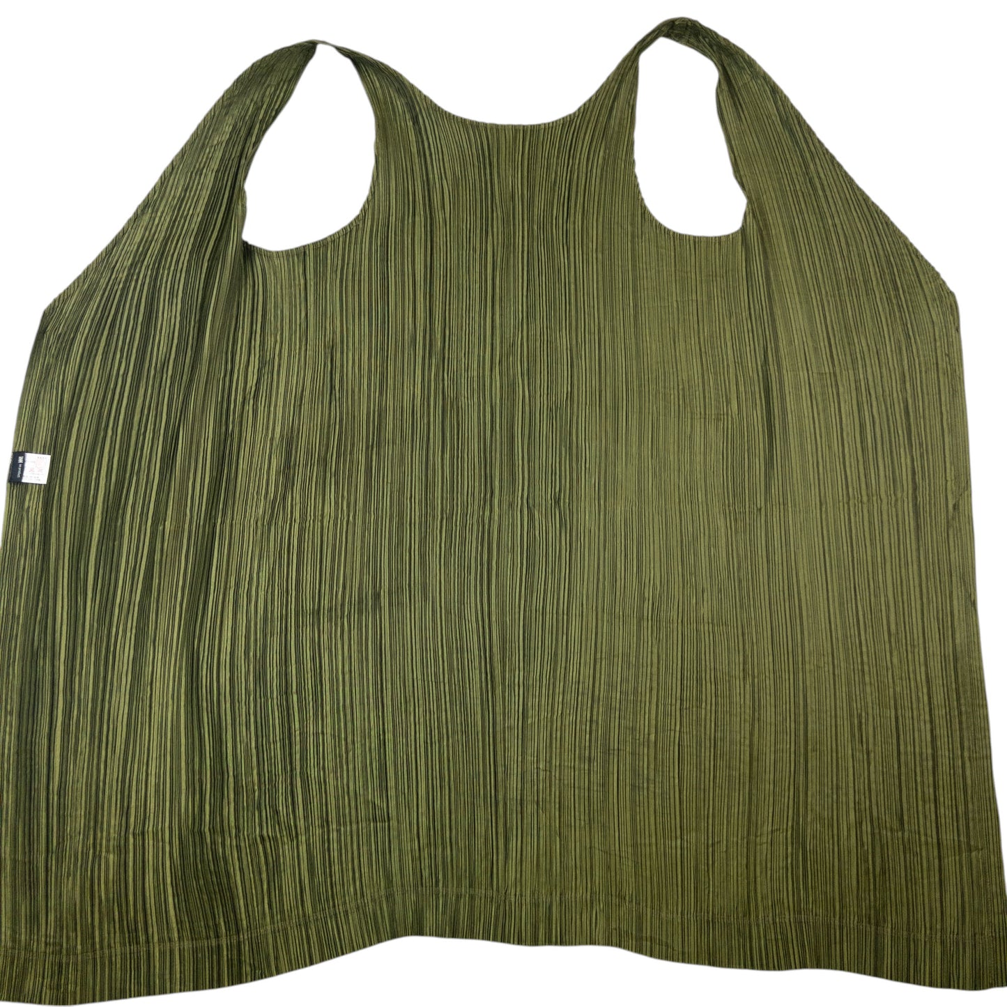 Vintage 90s Issey Miyake Pleated Longline Vest Dress Womens Size M