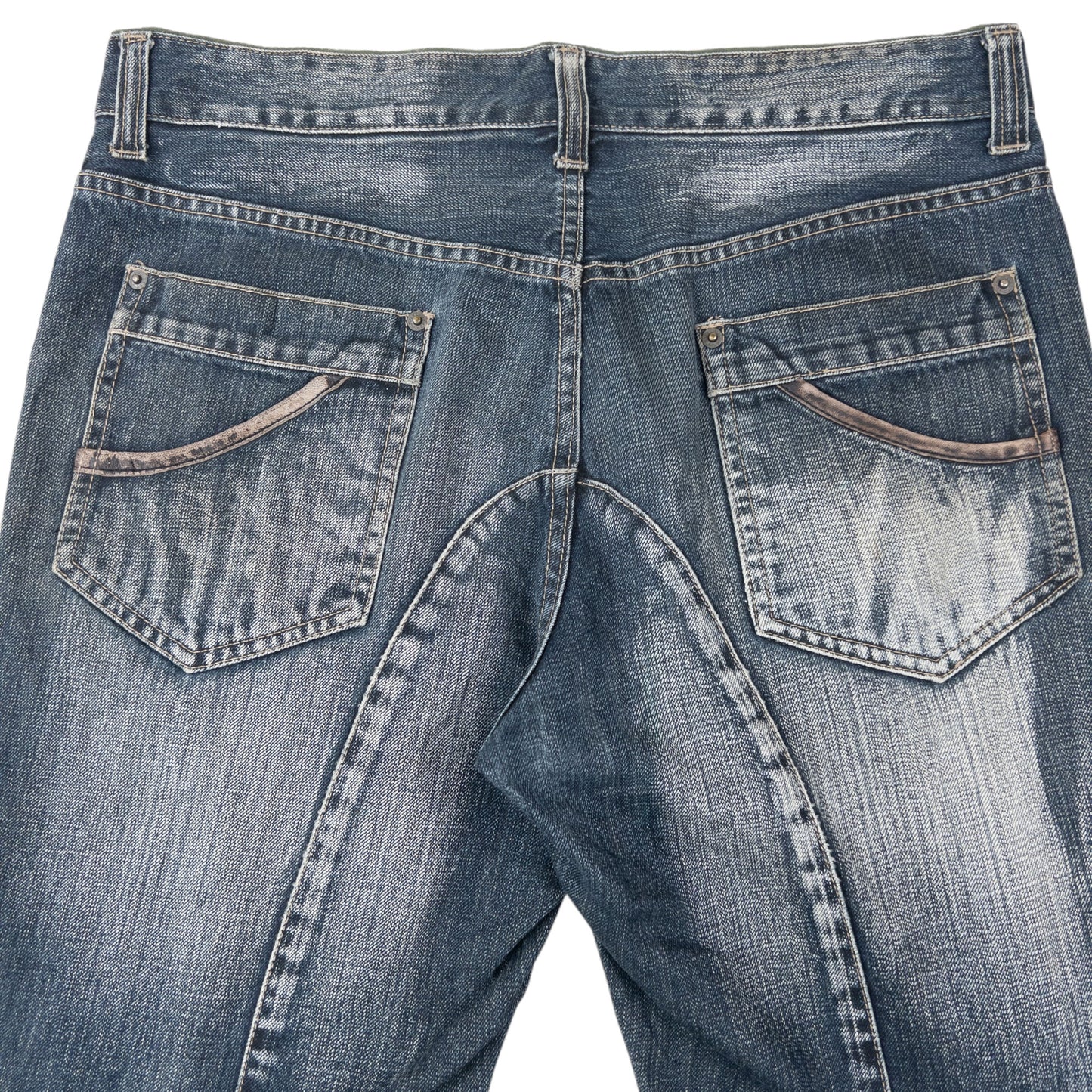 Vintage 2000s PPFM Multi Zip Denim Jeans Size W34