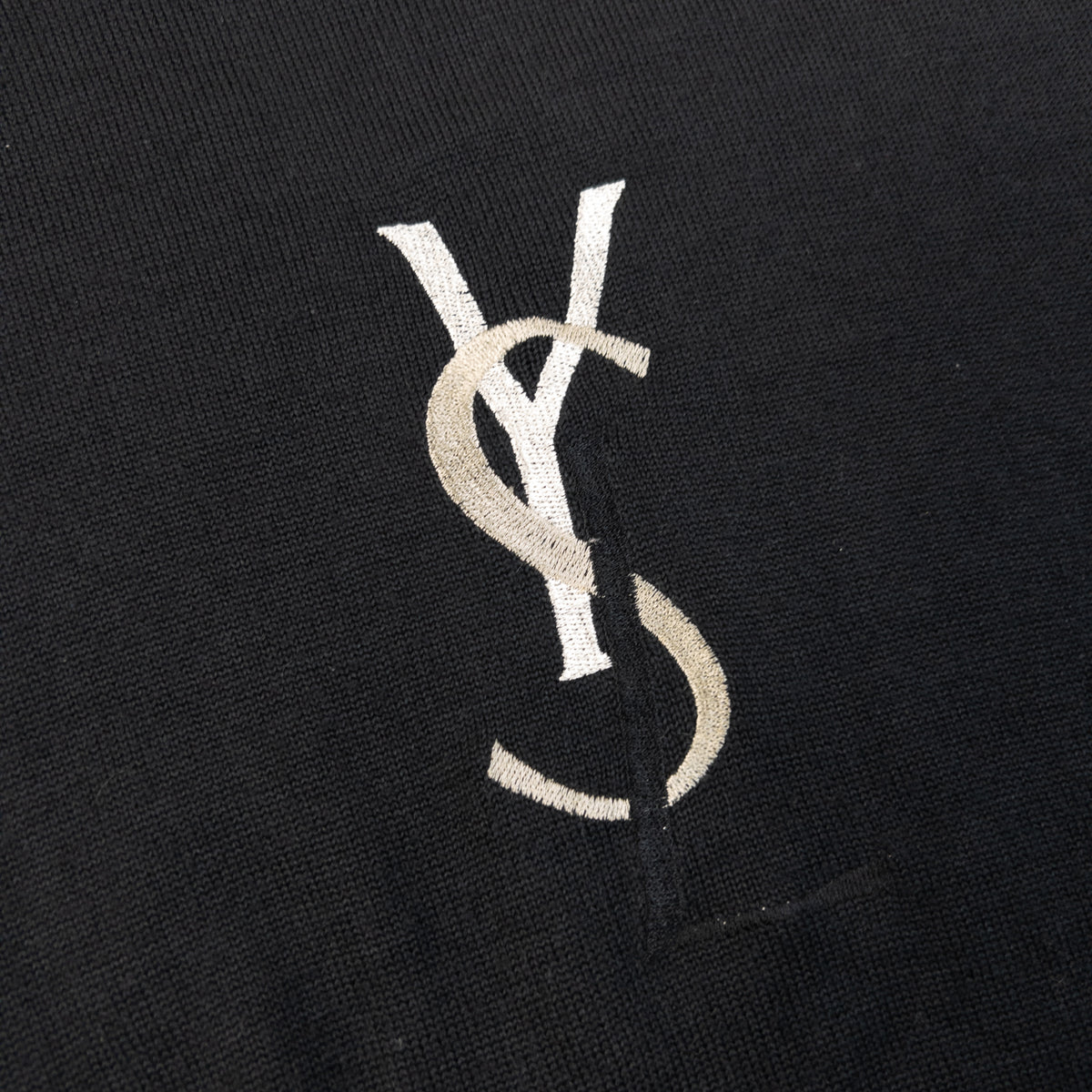Vintage 90s YSL Yves Saint Laurent Embroidered Sweatshirt Size XS
