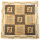 Vintage 2000s Fendi Monogram Chain Print Silk Scarf