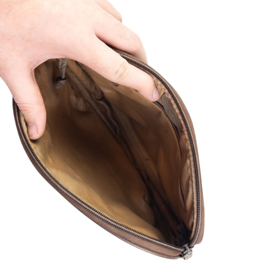 Vintage Gucci Monogram Leather Shoulder Bag