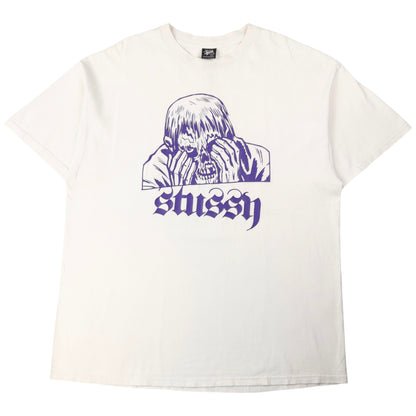 Vintage Stussy Graveyard Shift Graphic T Shirt Size XL