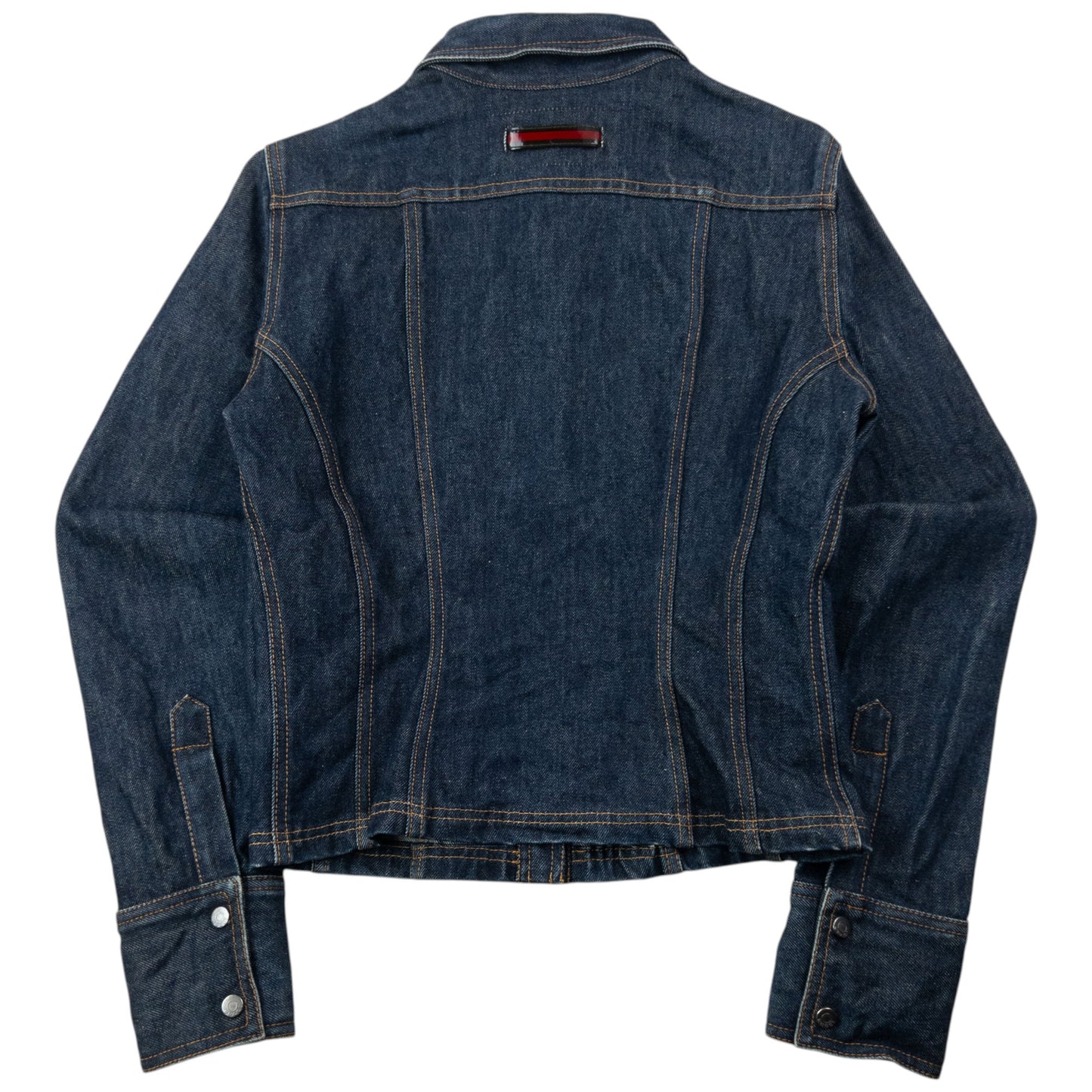 Vintage 90s Gucci By Tom Ford Cropped Denim Jacket Womens Size M