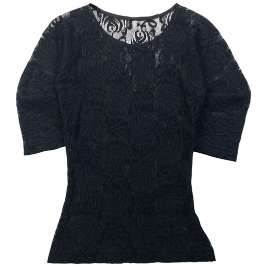 Vintage Dolce & Gabbana Floral Lace Top Womens Size S
