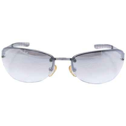 Vintage 2000s Burberry Nova Check Rimless Sunglasses