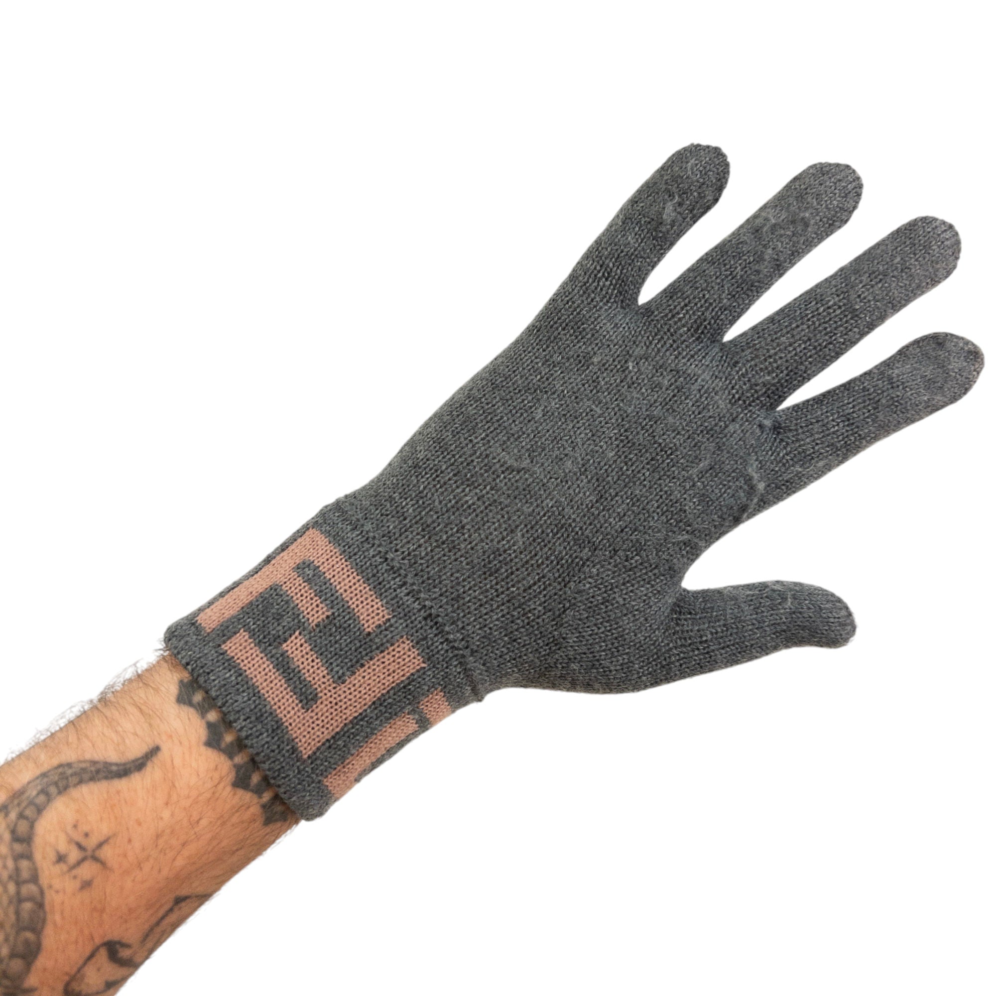 Vintage Fendi Monogram Wool Gloves