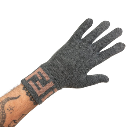 Vintage Fendi Monogram Wool Gloves