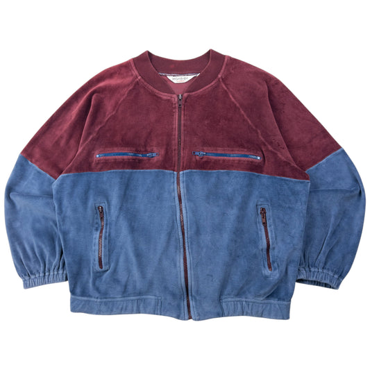 Vintage 80s YSL Yves Saint Laurent Fleece Bomber Jacket Size S