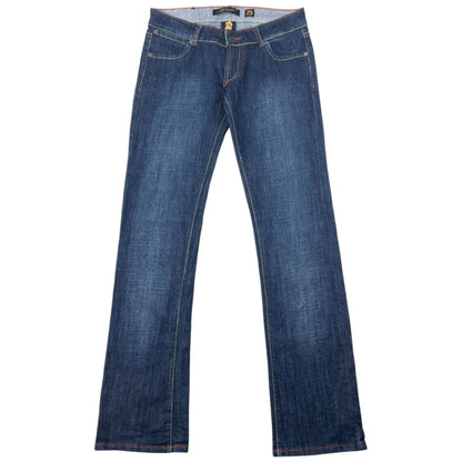 Vintage 2000s Ed Hardy Embroidered Skull Low Rise Denim Jeans Size W31