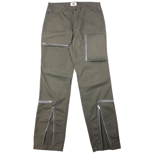 Vintage Good Enough Multi Zip Cargo Trousers Size W31