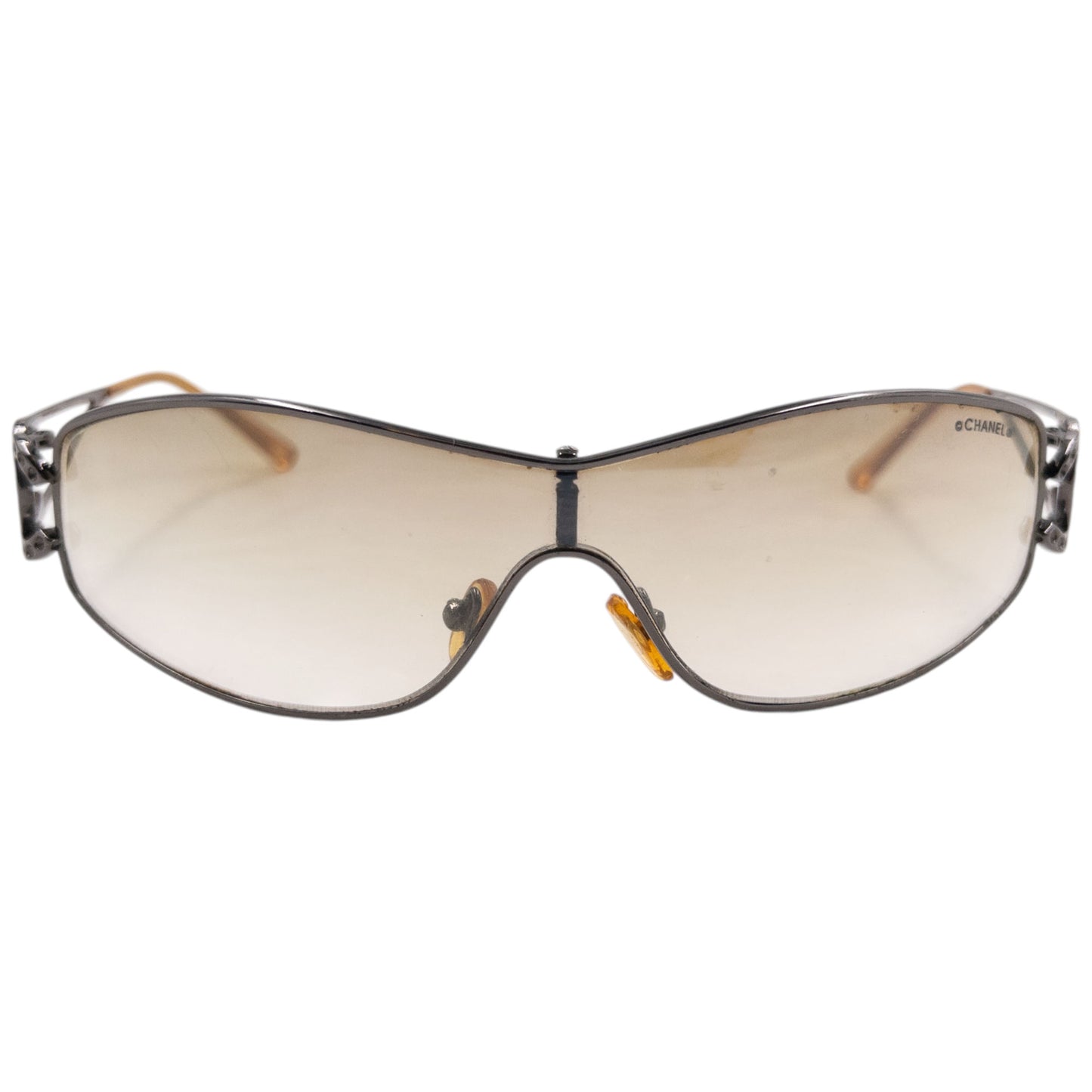 Vintage 2000s Chanel Wire Logo Sunglasses