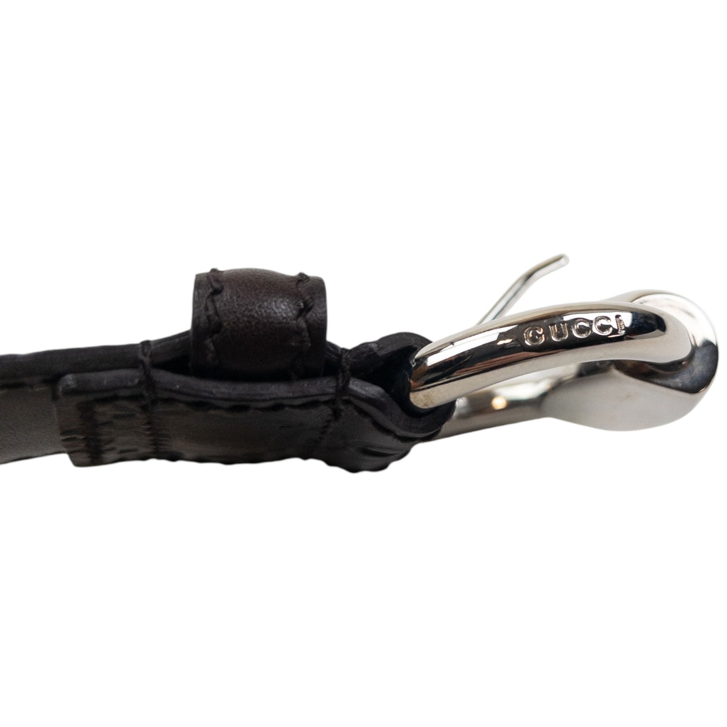 Vintage 2000s Gucci Embossed Monogram Leather Belt Size L