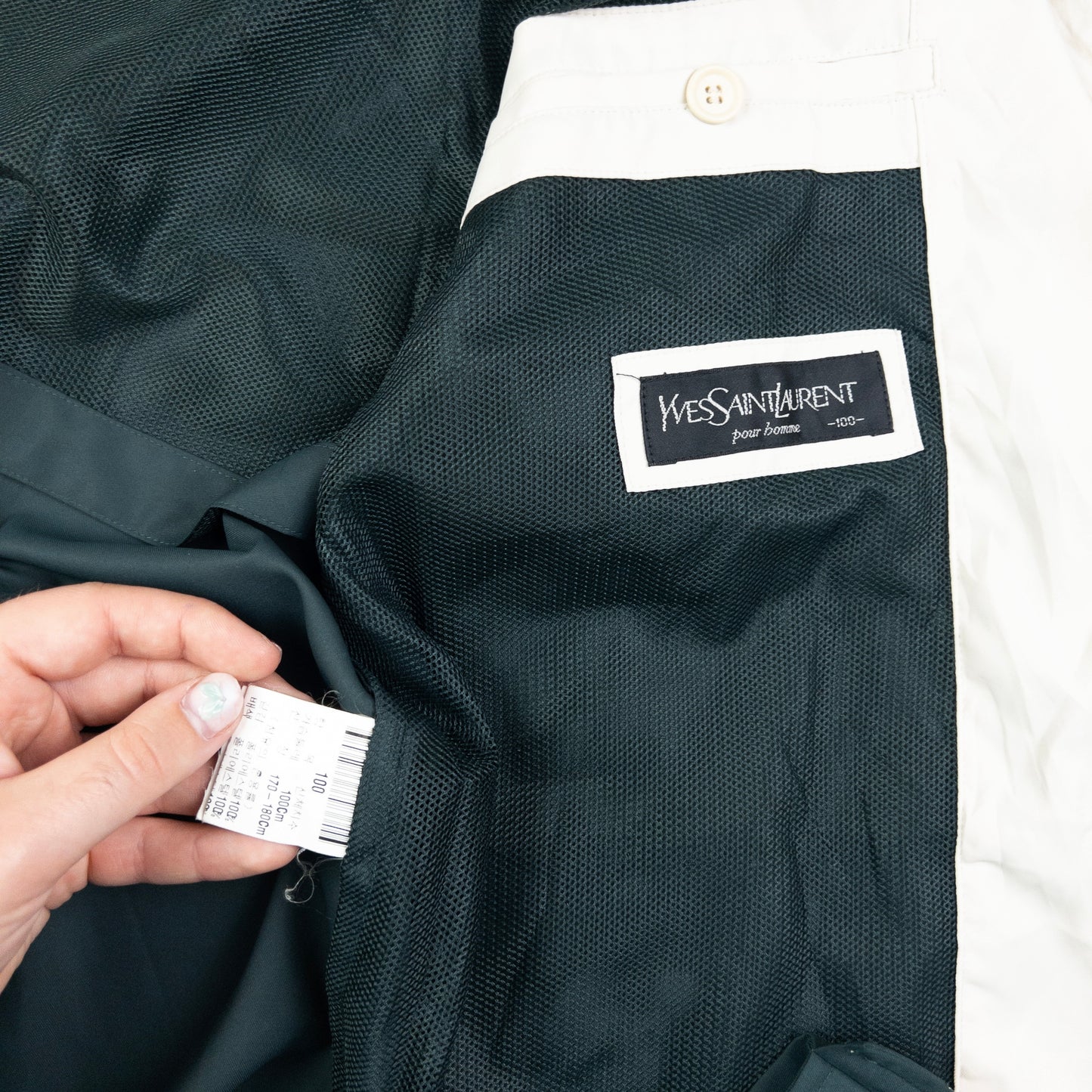 Vintage YSL Yves Saint Laurent Zip Up Jacket Size L