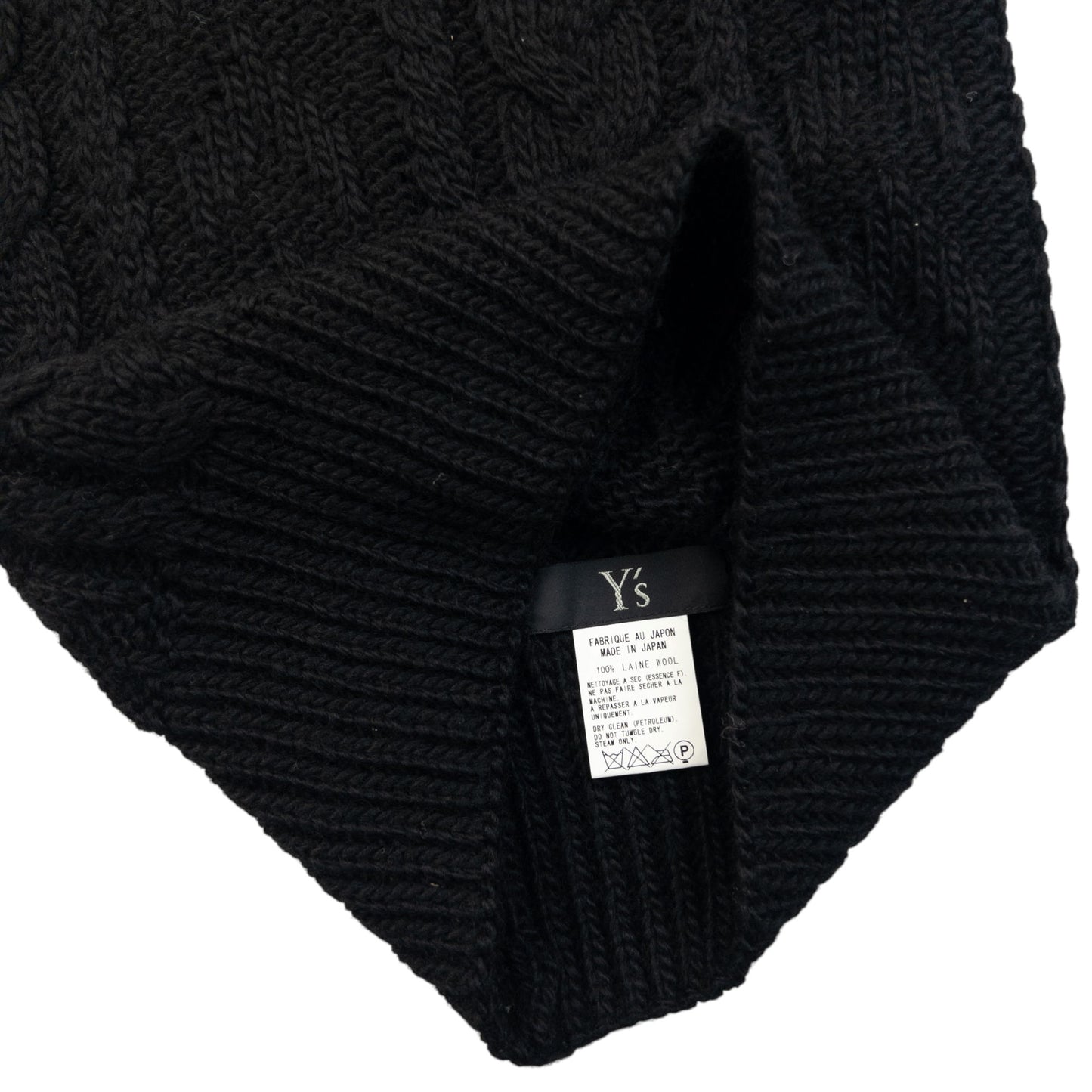 Vintage 2000s Yohji Yamamoto Cable Knit Wool Skirt Womens Size M