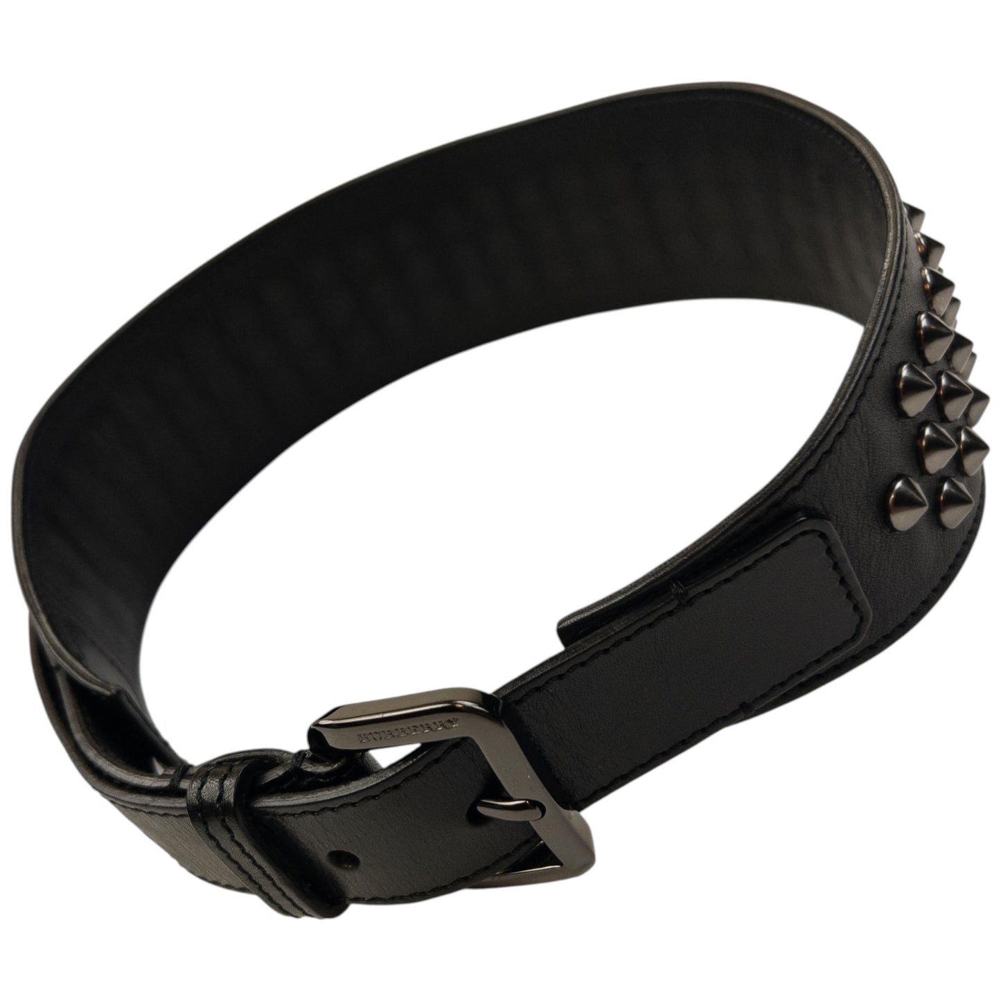 Vintage 2000s Burberry Studded Leather Belt Size S