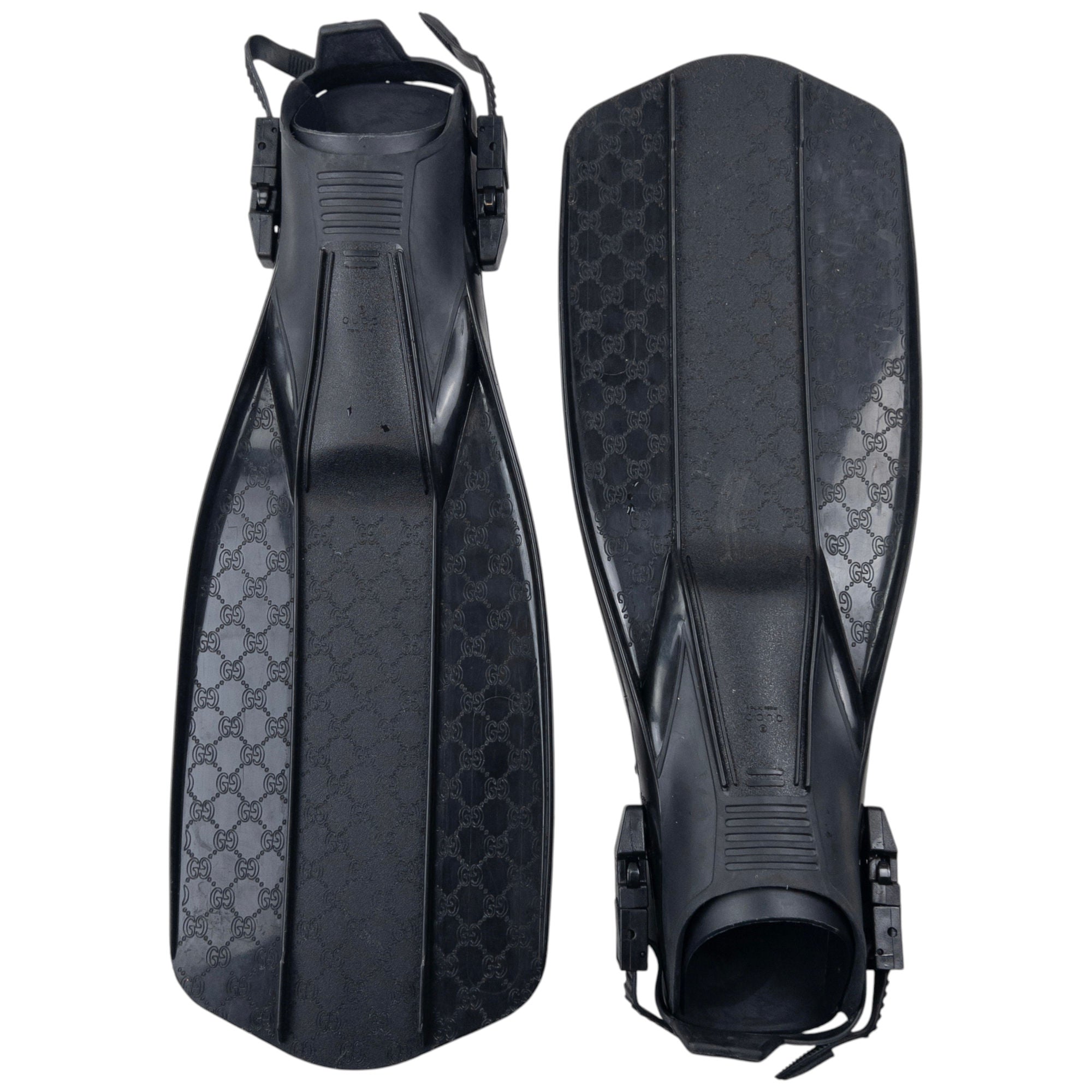Vintage Gucci Monogram Swim Fin Flippers Size M-L