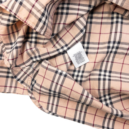Vintage 2000s Burberry Nova Check Long Sleeve Button Up Shirt Size S
