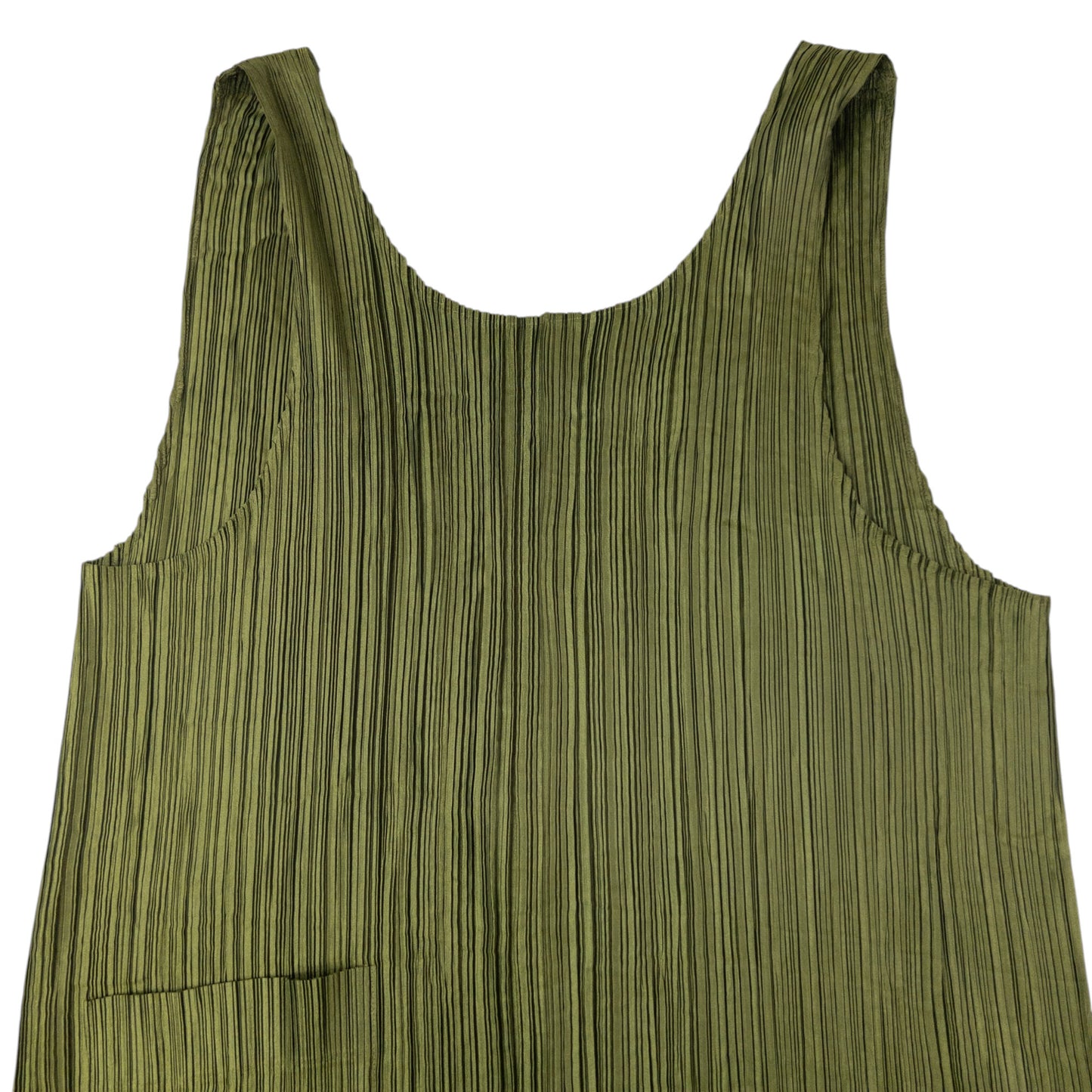 Vintage 90s Issey Miyake Pleated Longline Vest Dress Womens Size M