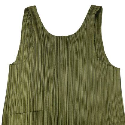 Vintage 90s Issey Miyake Pleated Longline Vest Dress Womens Size M