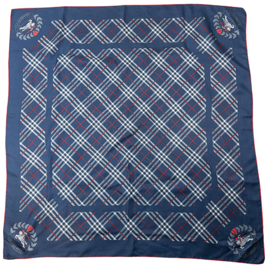 Vintage 90s Burberry Nova Check Silk Scarf